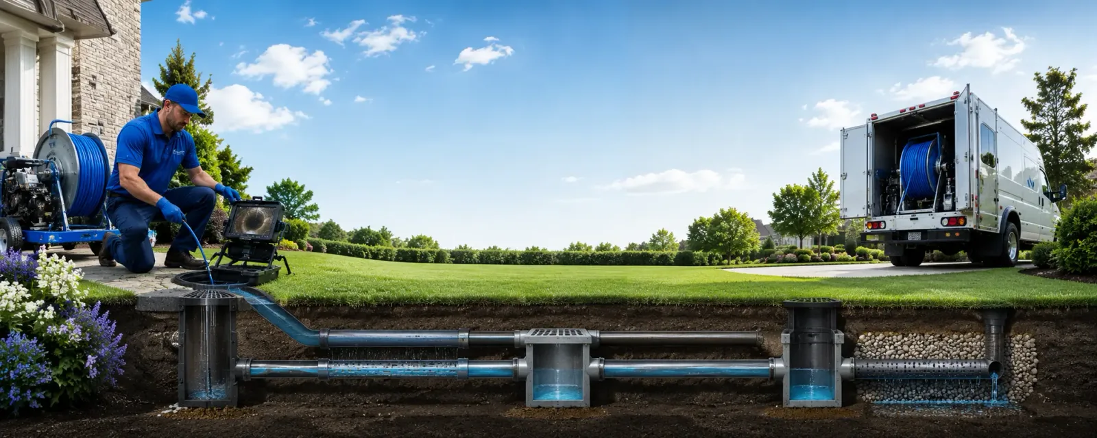 Outdoor drain cleaning information for Remsenburg, NY